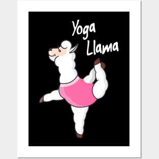 Yoga Llama Funny Meditation Yogi Gift Posters and Art